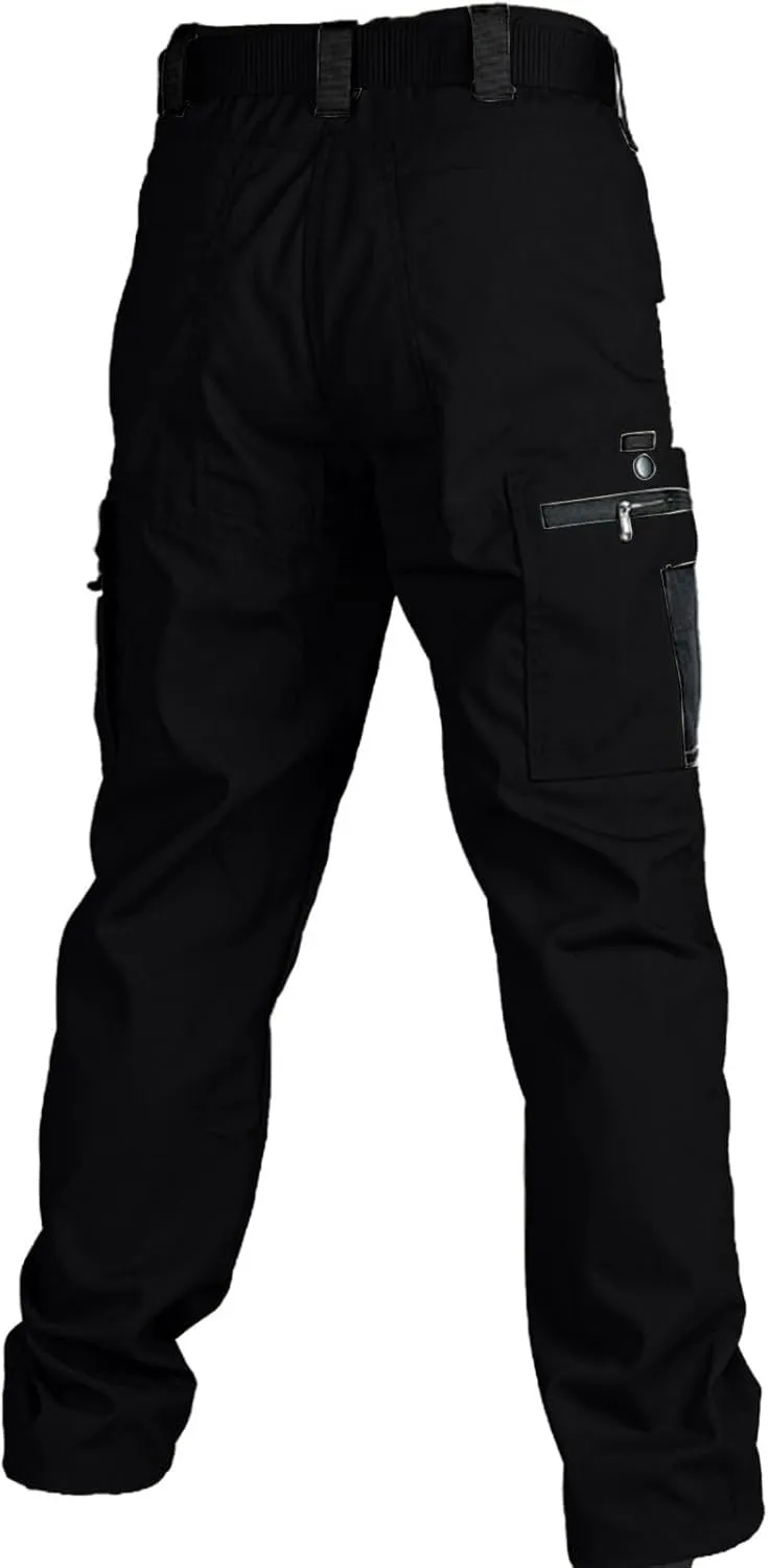 Tactical Cargo Pants for Men Lightweight Exercise Pants with Multi-Pocket Casual Slim Trousers