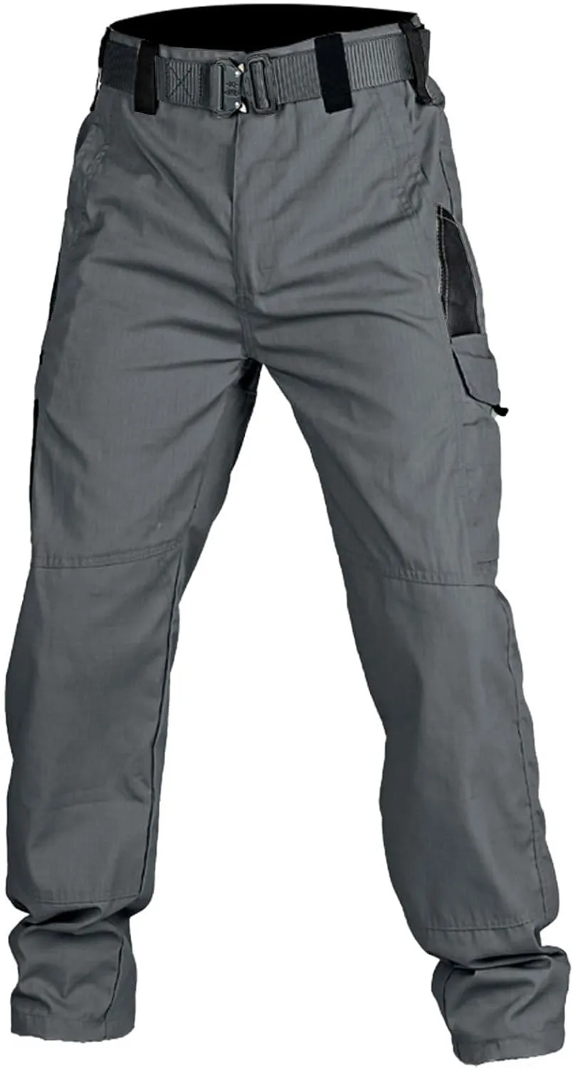 Tactical Cargo Pants for Men Lightweight Exercise Pants with Multi-Pocket Casual Slim Trousers