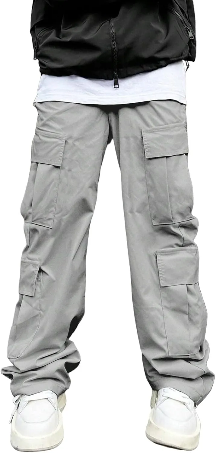 Tactical Cargo Pants for Men Lightweight Work Pants with Multi-Pocket Large Loose Trousers