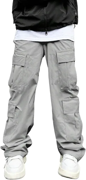 Tactical Cargo Pants for Men Lightweight Work Pants with Multi-Pocket Large Loose Trousers