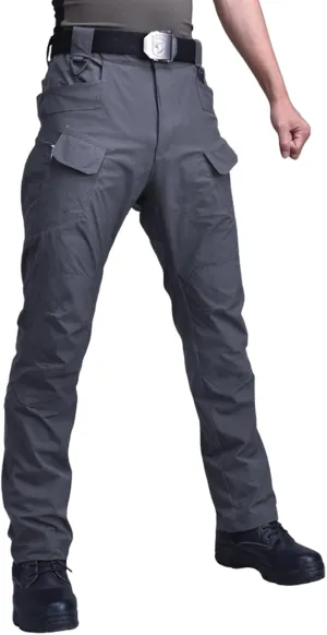 Tactical Cargo Pants for Men Wide Athletic Pants with Multi-Pocket Comfy Baggy Trousers
