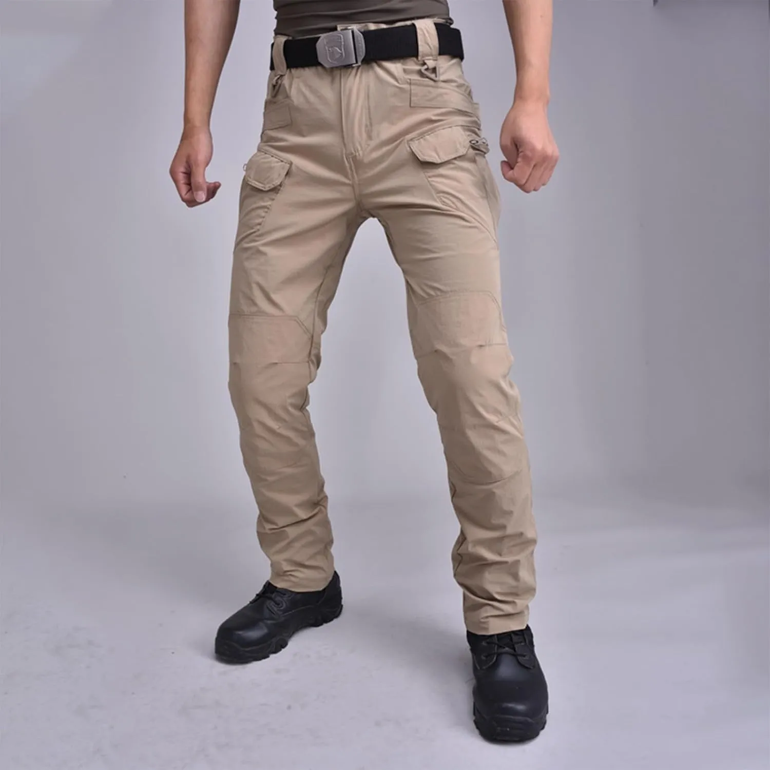 Tactical Cargo Pants for Men Wide Athletic Pants with Multi-Pocket Comfy Baggy Trousers