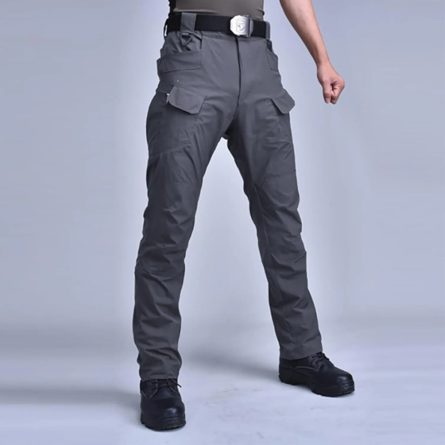 Tactical Cargo Pants for Men Wide Athletic Pants with Multi-Pocket Comfy Baggy Trousers