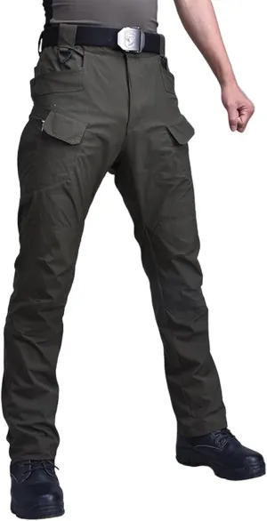 Tactical Cargo Pants for Men Wide Athletic Pants with Multi-Pocket Comfy Baggy Trousers