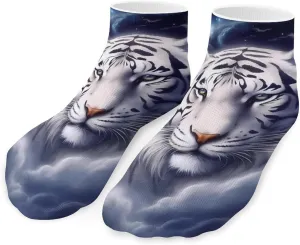 Tiger Stars Cloud Cute Ankle Socks 1 Pairs Low Cut No Show Sock Breathable Stocking for Men Women