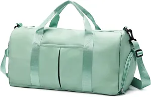 Travel Duffed Tote Bag, Waterproof Fold-able and Expandable Weekender Bag for Swim Sports Gym Bag