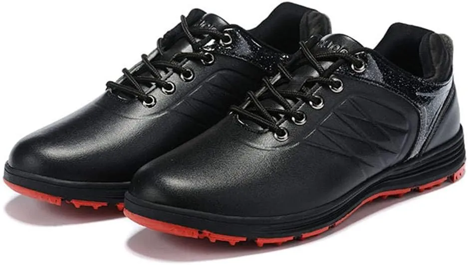 VEACAM Golf Shoes for Men Professional Spikless Lightweight Walking Footwears Breathable Golfers Sneakers Anti Slip Trainers Golfing
