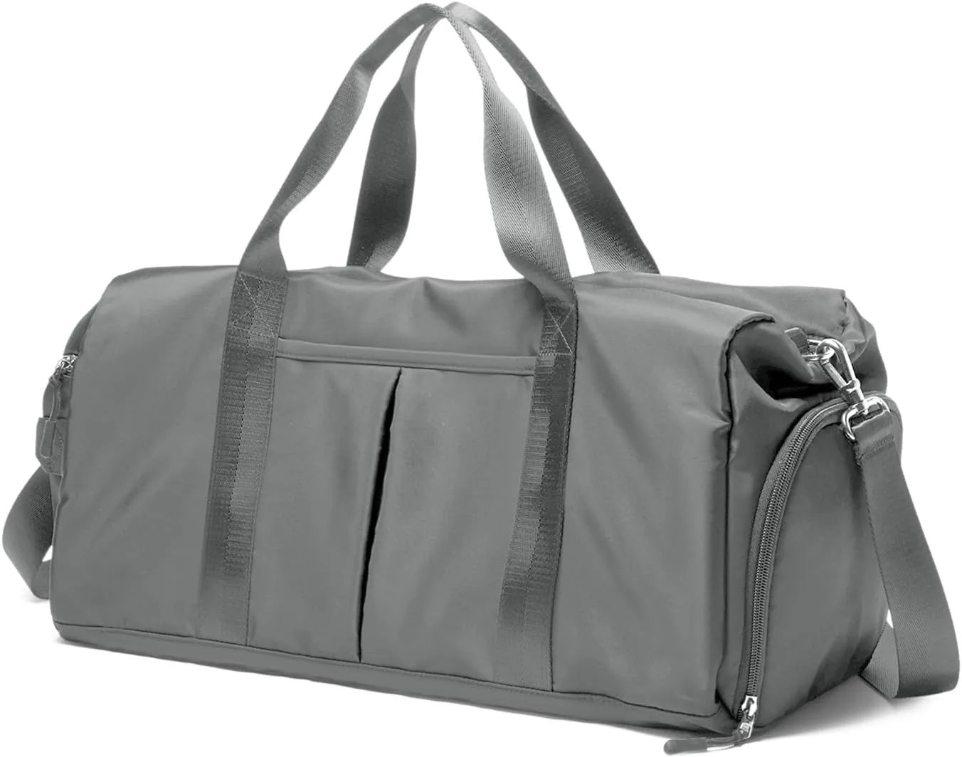 VICTORIATOURIST Sports Gym Bag,Travel Duffel Bag for Men Women with Shoes Compartment Weekende Water Resistant Wet Pocket Fitness Workout Luggage Overnight Backpack,Light Gray