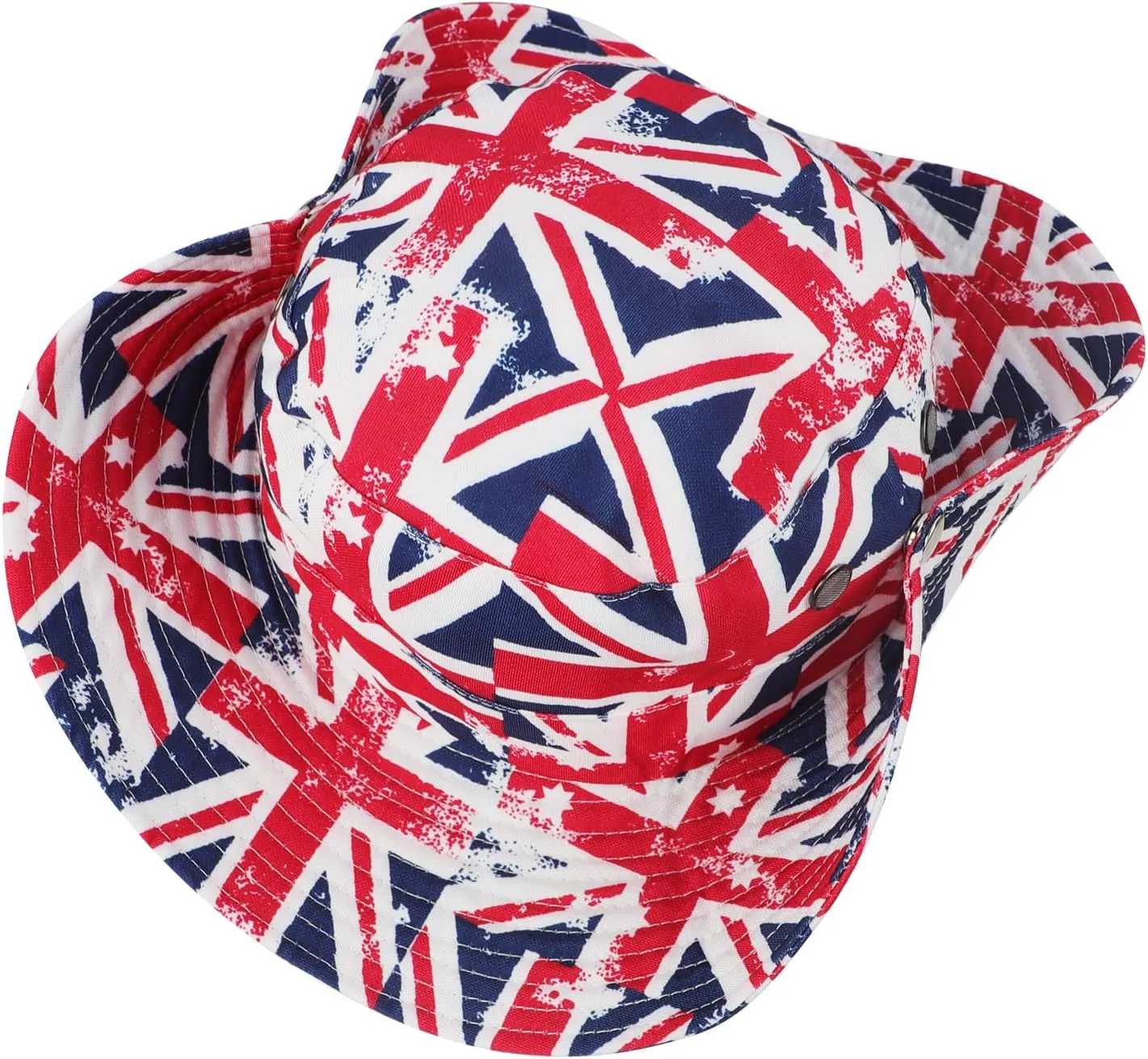 Vintage Cowboy Hats Foldable Breathable Wide Brim Sun Bucket Hat with Adjustable Drawstring Unisex Summer Outdoor Accessory