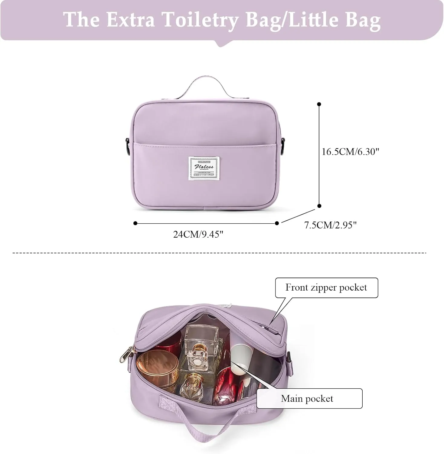 Weekender Bags for Women,Personal Item Travel Bag with Shoes Compartment,Overnight Travel Duffel Bag with Toiletry Bag, Purple, Large, Set(travel Bag toiletry Bag)