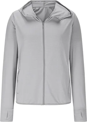 Women Plus Size Sun Protection Shirt UPF 50  Long Sleeve T-Shirts Hiking Fishing Outdoor Shirt Lightweight Hoodie