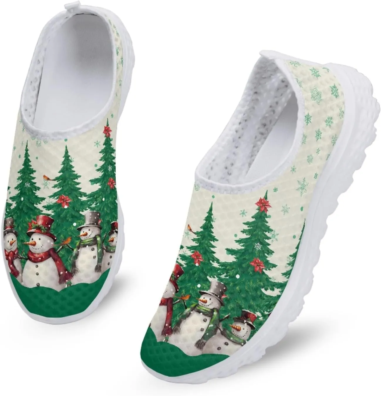Women Slip on Trainers Breathable Walking Work Shoes Casual Lightweight Running Sneakers