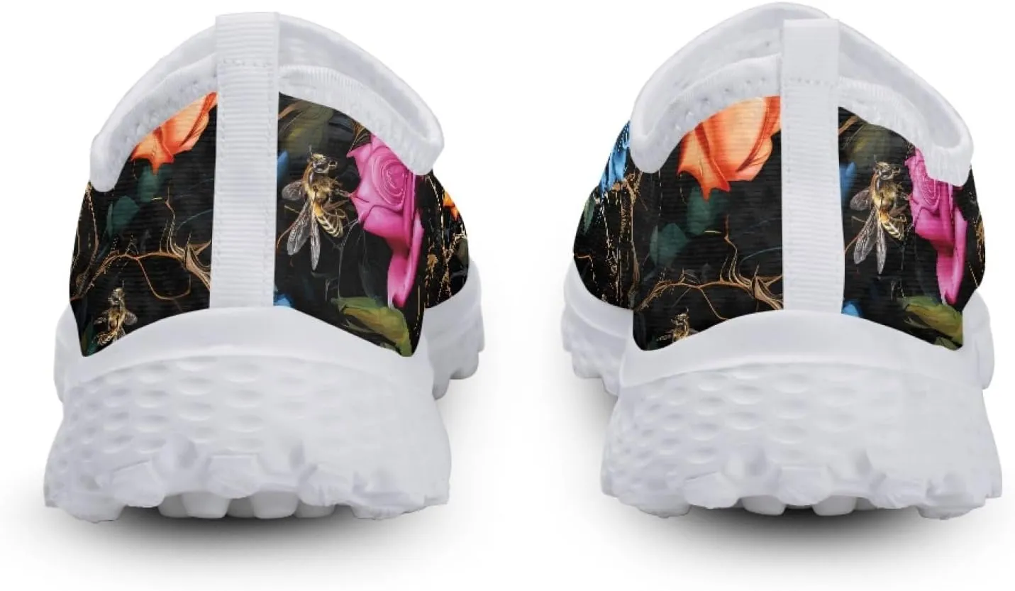 Women Slip on Trainers Breathable Walking Work Shoes Casual Lightweight Running Sneakers