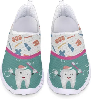 Women Slip on Trainers Breathable Walking Work Shoes Casual Lightweight Running Sneakers