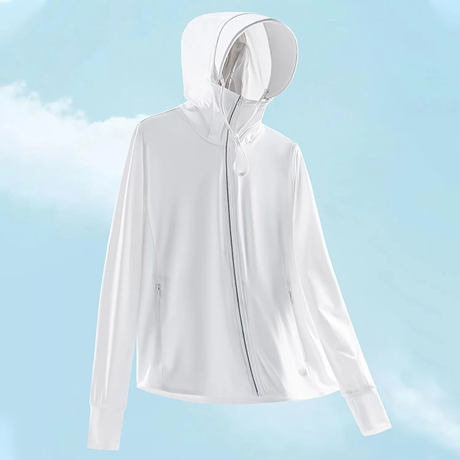 Women Sun Protective Jacket 2025 Full Zip UPF 50  UV Protection Clothing Lightweight Summer Long Sleeve Hoodie