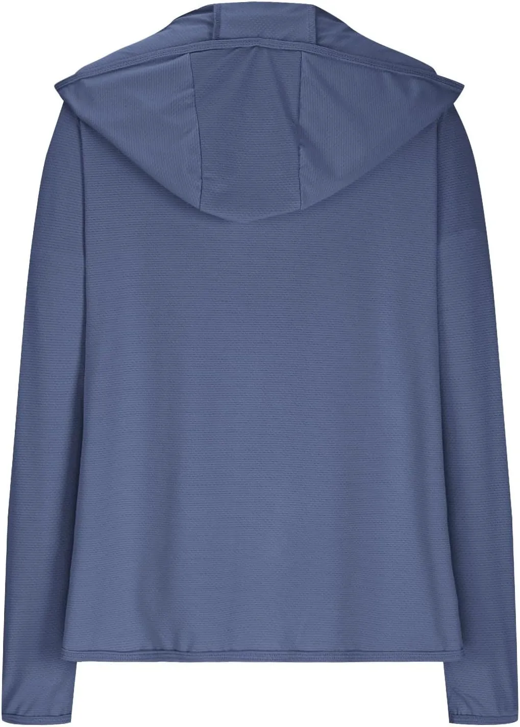 Women UPF 50  Sun Protection Jacket Solid Color Thumb Sleeve Hooded Cooling Shirt with Pockets Hiking Outdoor