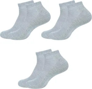 Women's Ankle Socks,Pack of 3, Color - 3 Grey, Size - 6 to 9, Running Athletic Cotton Loafers Shoes Casual Wear|Sports Gym Active Everyday Sock