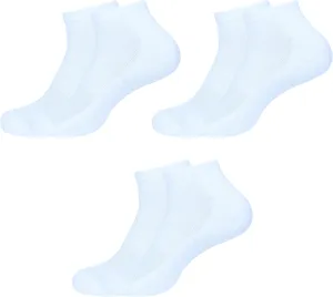 Women's Ankle Socks,Pack of 3, Color - 3 White, Size - 6 to 9, Running Athletic Cotton Loafers Shoes Casual Wear|Sports Gym Active Everyday Sock