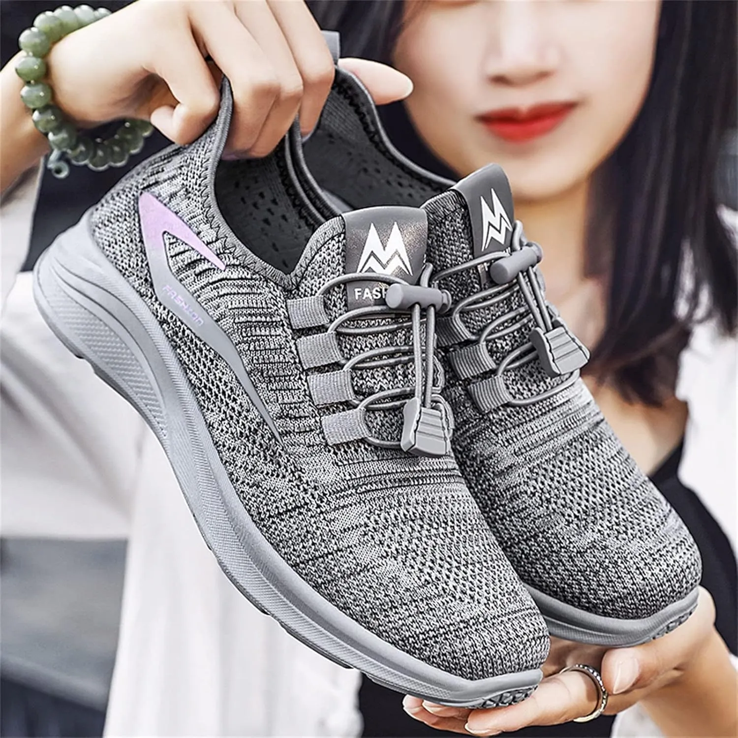 Womens Slip on Walking Shoes Comfort Lightweight Workout Casual Tennis Mesh Shoes Running Arch Support Sneakers