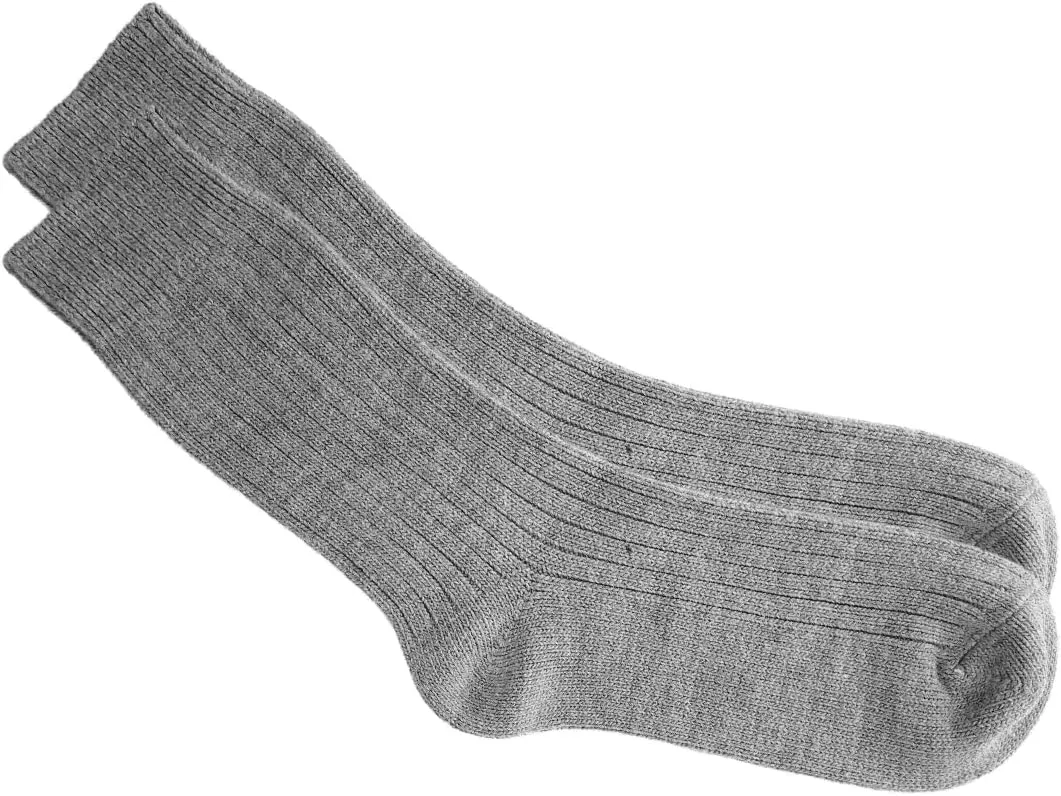 YUN Men's Pure 100% Wool Traditional Crew Warmer Boot Winter Socks