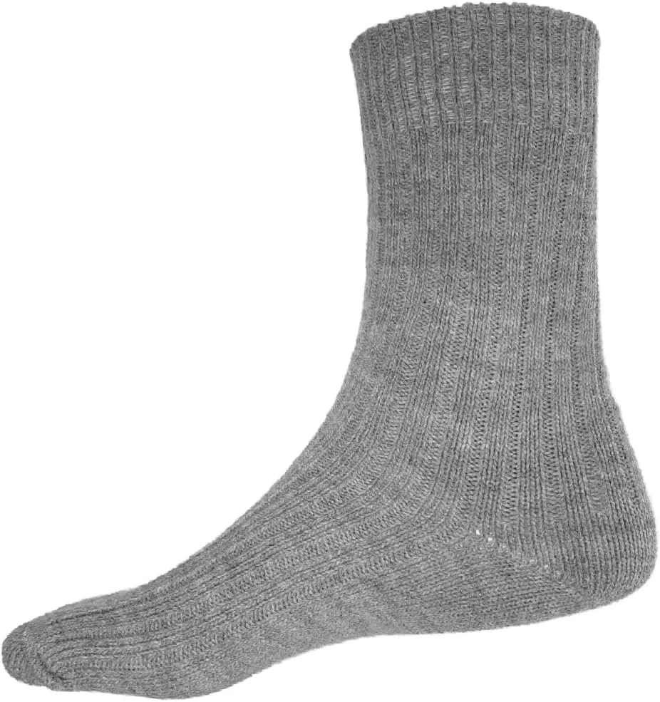 YUN Men's Pure 100% Wool Traditional Crew Warmer Boot Winter Socks